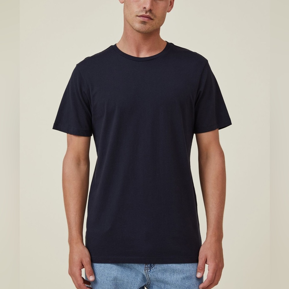 ORGANICBASICS men’s Lite T-Shirt, Navy, Large